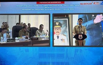 Seleksi Terbuka 12 JPT Pratama Sulbar Masuki Tahap Paparan dan Wawancara