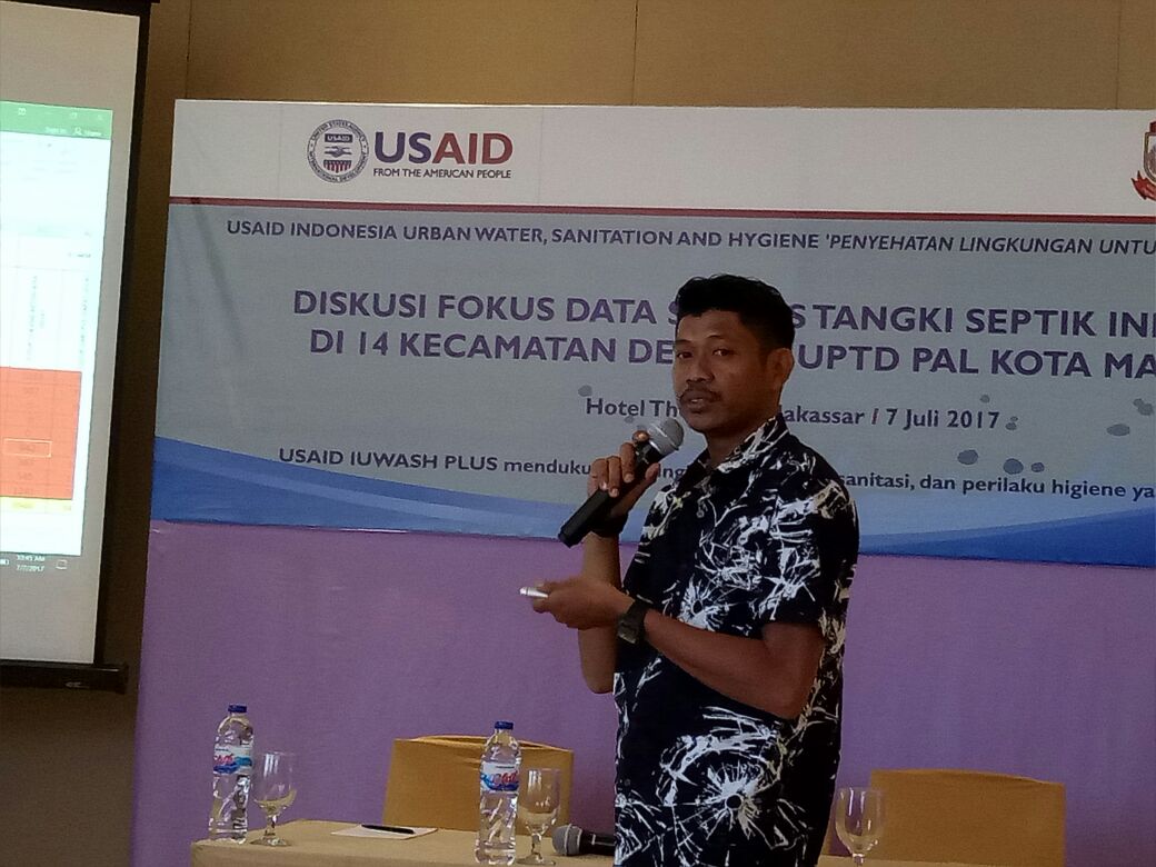IUWASH dan UPTD PAL Dinas PU, Diskusi Data Sanitasi di Kota Makassar