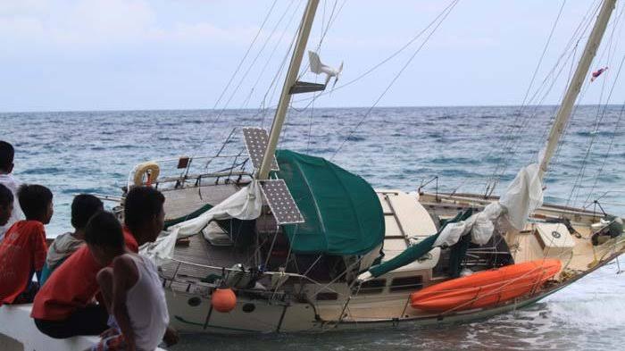 Kapal Thailand terdampar di Sabang tanpa Dokumen