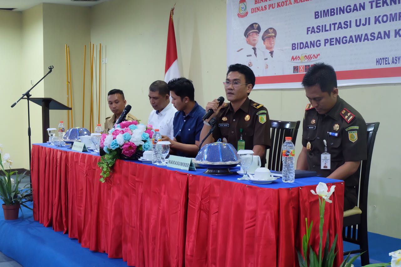 Libatkan Kejaksaan dan Kepolisian, Dinas PU Makassar Gelar Bimtek Sertifikasi Pengawas Konstruksi