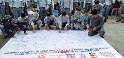 Satlantas Polres Polman Gelorakan Millenial Road Safety Festival 2019