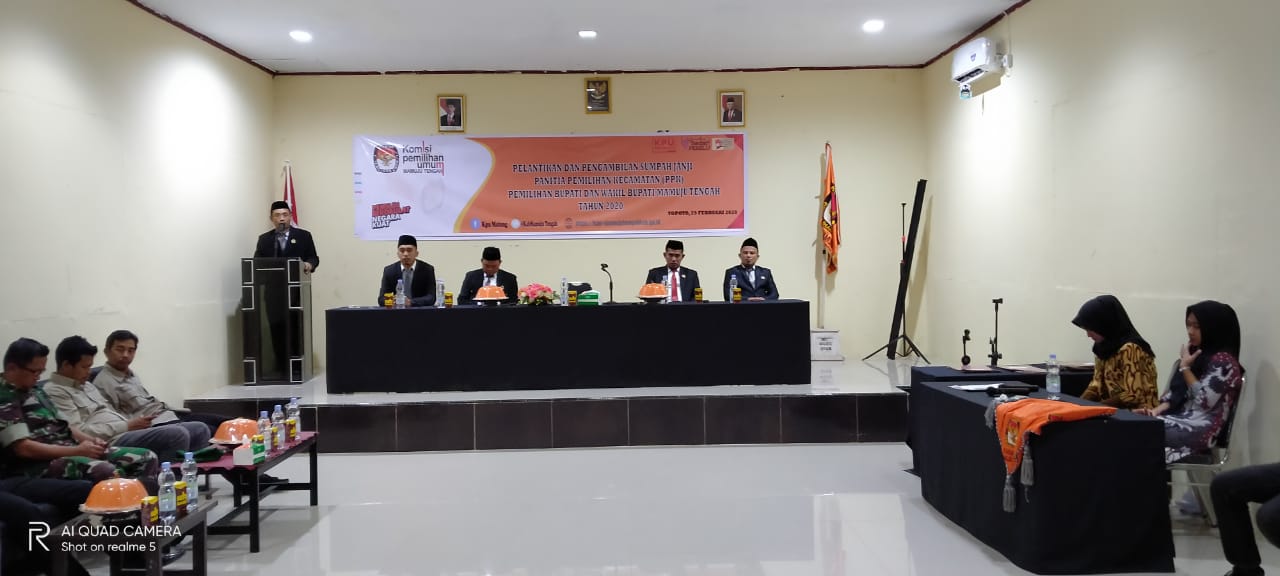 KPU Mateng Resmi Melantik Anggota PPK Hari Ini