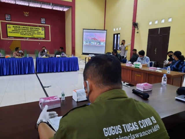Operasi Lilin Siamasei Polres Majene Terapkan Prokes di Tengah Masyarakat