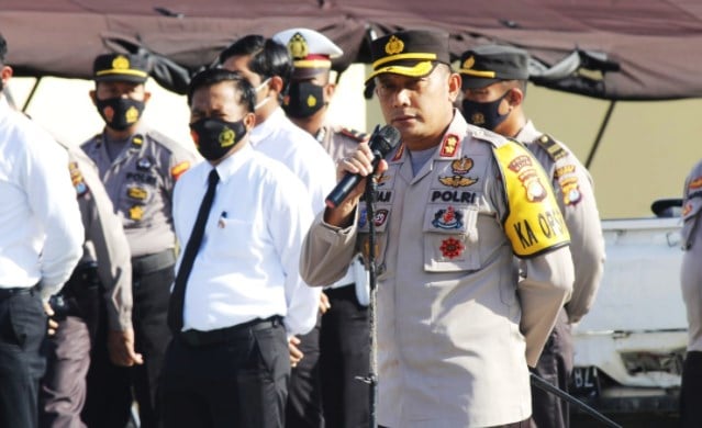 Kapolres Majene Tegaskan agar Protokol Kesehatan Tetap Ditegakkan
