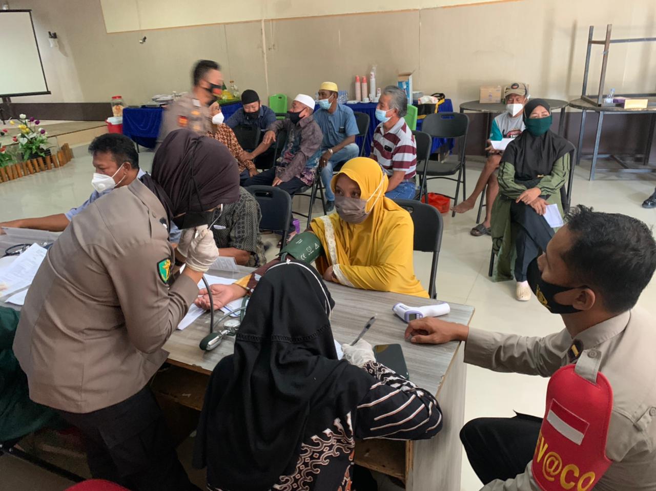 Aman dan Halal, Vaksinasi Covid-19 Polresta Mamuju Wajib Screening