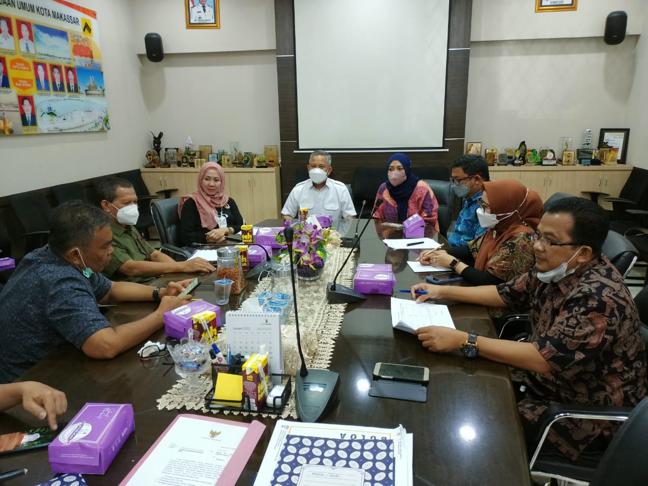 Dinas PU Makassar Bersinergi bersama Tim Ahli Walikota Bahas Program Prioritas Tahun 2022