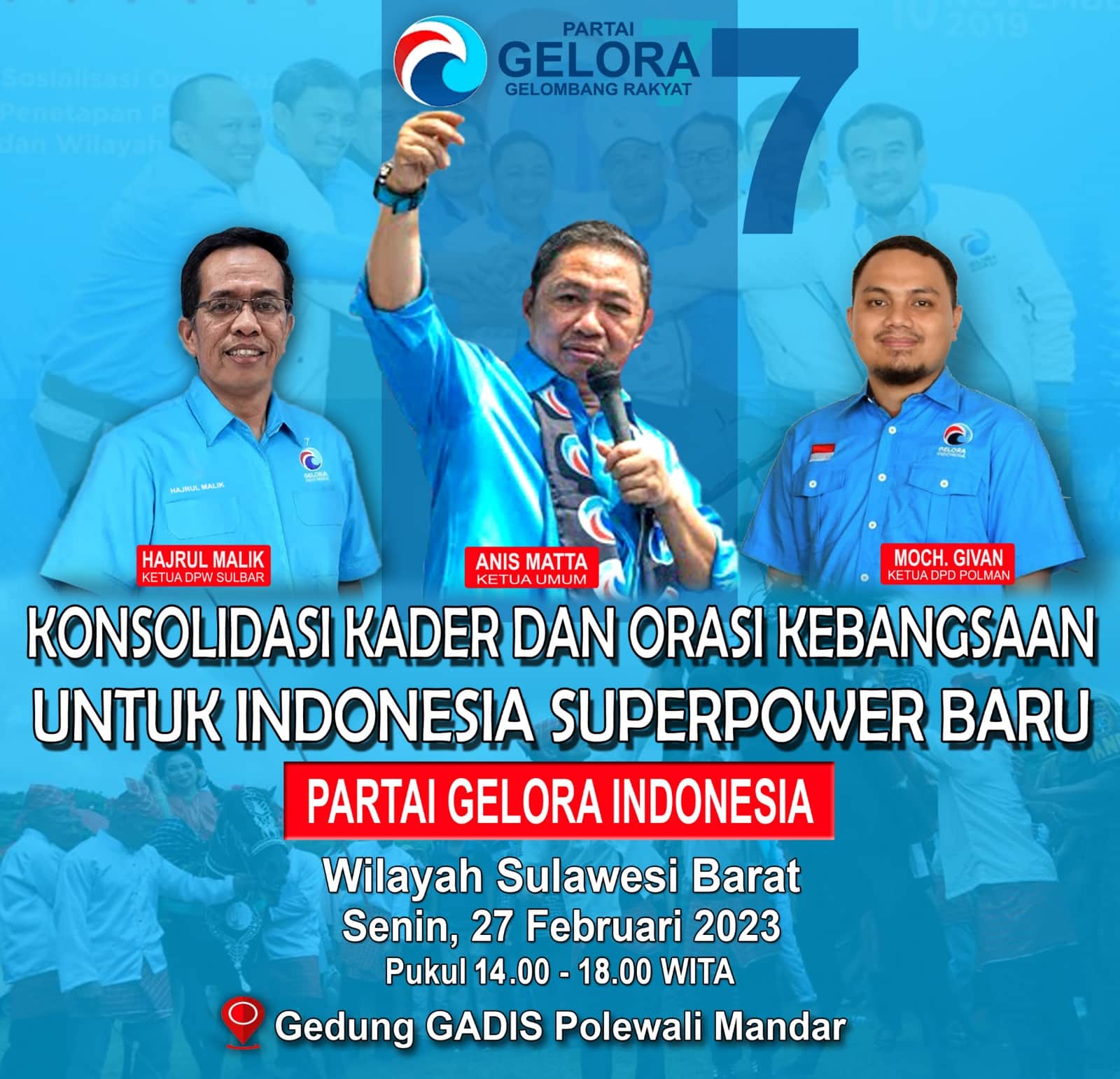 Gagas Indonesia Superpower Baru, Anis Matta Bakal Gelorakan Sulawesi Barat