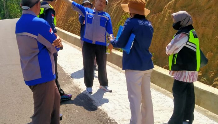 Inspektorat Sulbar Kawal Paket Strategis Daerah di Jalan Ruas Matangnga Kabupaten Polewali Mandar