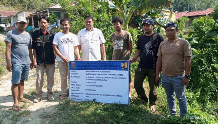 Alhamdulillah, Masram Jaya Dampingi PU Mamuju MC-0 Pembangunan Talud Sungai Korongana