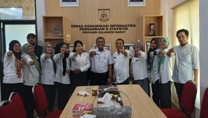 Kunjungan Kominfo Mamuju ke Kominfo Perss Sulbar Sinergitas Transformasi Digital