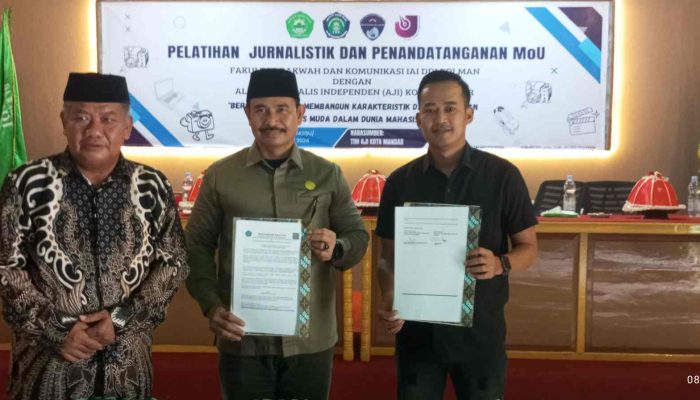 IAI DDI Polman dan AJI Kota Mandar Teken MoU Bangun Karakter Jurnalis Muda dalam Dunia Mahasiswa