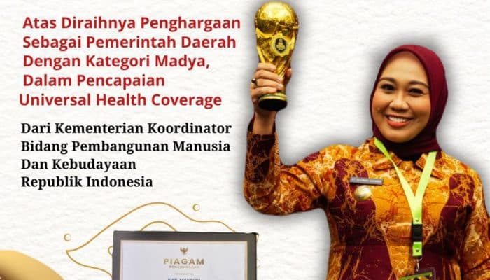Gelontorkan Rp60 Miliar untuk Kesehatan Warganya, Sutinah Raih Lagi Penghargaan UHC