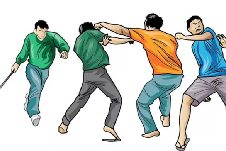 Ilustrasi Perkelahian di Kelurahan Galonta Kabupaten Enrekang