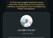 Jubir Pemprov Sulbar Imbau Waspada Pencatut Akun WhatsApp Gubernur