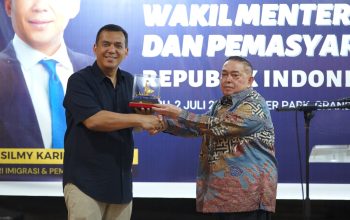 Silaturahmi Wagub Sulbar dengan Wamen Imigrasi dan Pemasyarakatan Bahas Masalah Lapas dan Imigrasi Sulbar